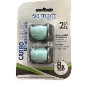 Westcott Carbo Titanium Replacement Blades 12" Trimmers Only 2  pack (DGT183)